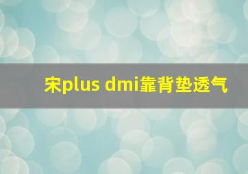 宋plus dmi靠背垫透气